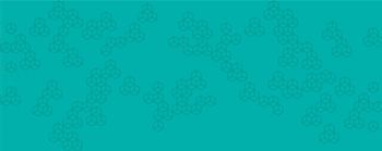 Random cubes on a teal background