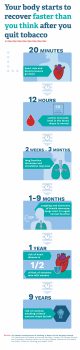 Infographic Showing How Your Body Recovers After You Quit Smoking